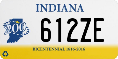 IN license plate 612ZE