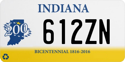 IN license plate 612ZN