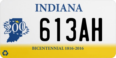 IN license plate 613AH