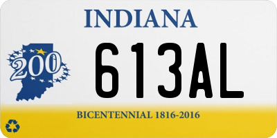 IN license plate 613AL