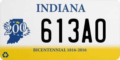 IN license plate 613AO