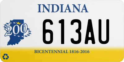 IN license plate 613AU