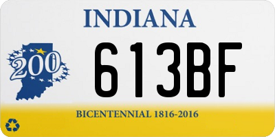 IN license plate 613BF