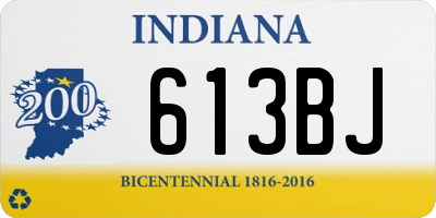 IN license plate 613BJ