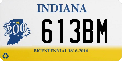 IN license plate 613BM