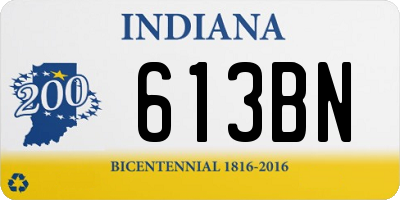 IN license plate 613BN