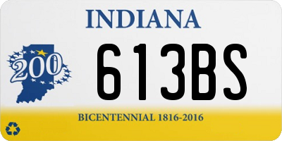 IN license plate 613BS