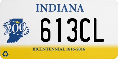 IN license plate 613CL