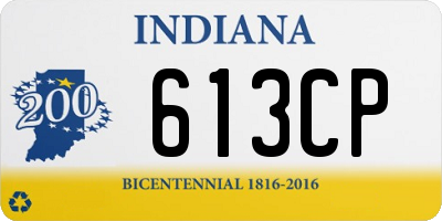 IN license plate 613CP