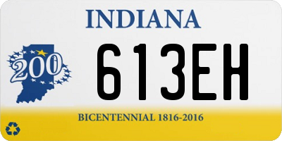 IN license plate 613EH
