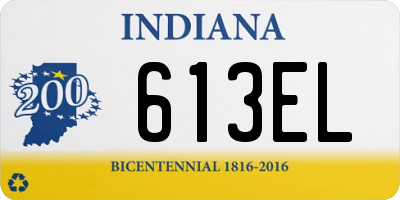 IN license plate 613EL