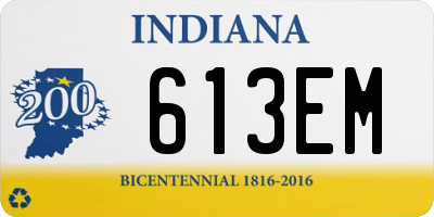IN license plate 613EM