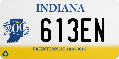 IN license plate 613EN
