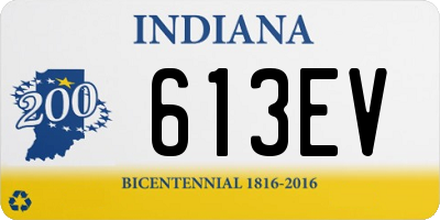 IN license plate 613EV