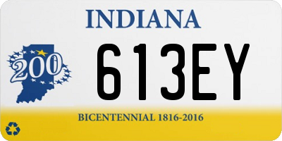 IN license plate 613EY