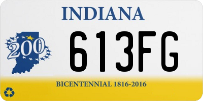 IN license plate 613FG