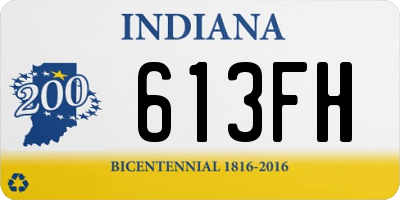 IN license plate 613FH