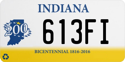 IN license plate 613FI