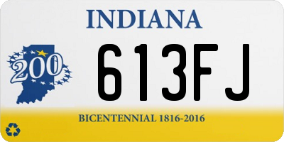 IN license plate 613FJ