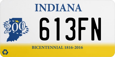 IN license plate 613FN