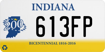 IN license plate 613FP