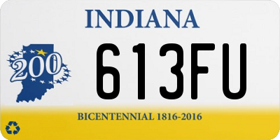 IN license plate 613FU