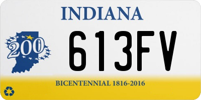 IN license plate 613FV