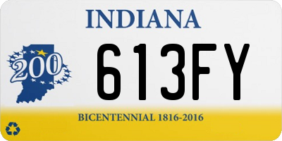 IN license plate 613FY