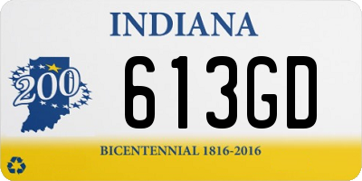 IN license plate 613GD