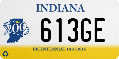 IN license plate 613GE