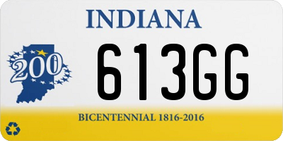 IN license plate 613GG