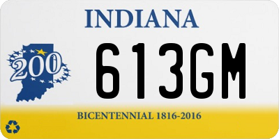 IN license plate 613GM