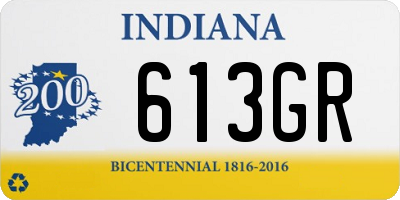 IN license plate 613GR