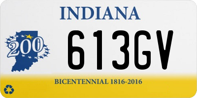 IN license plate 613GV