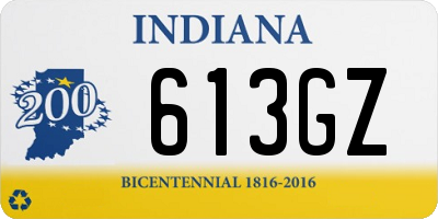 IN license plate 613GZ