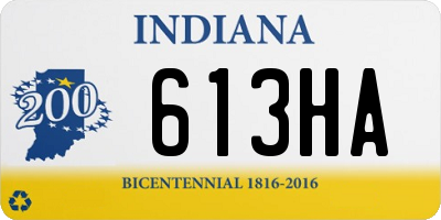 IN license plate 613HA