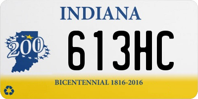 IN license plate 613HC