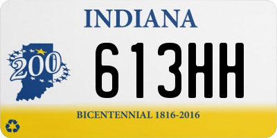 IN license plate 613HH