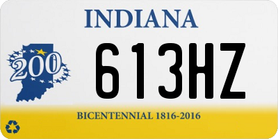 IN license plate 613HZ