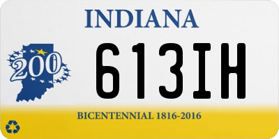 IN license plate 613IH