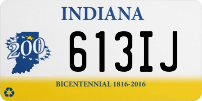 IN license plate 613IJ