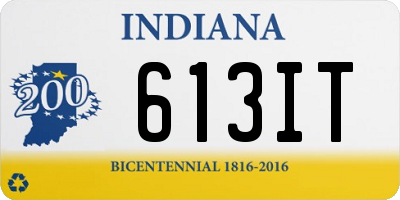 IN license plate 613IT