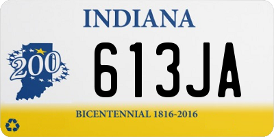 IN license plate 613JA