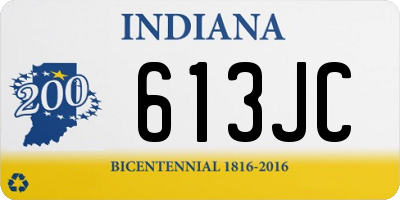 IN license plate 613JC