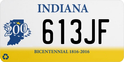 IN license plate 613JF