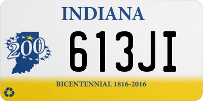 IN license plate 613JI