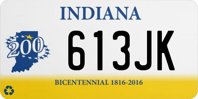 IN license plate 613JK