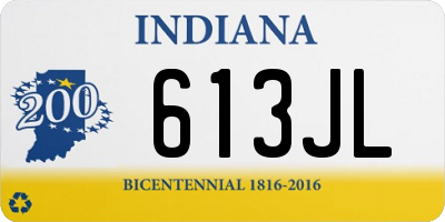 IN license plate 613JL