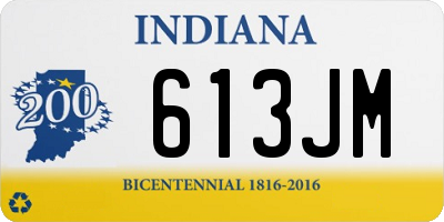 IN license plate 613JM