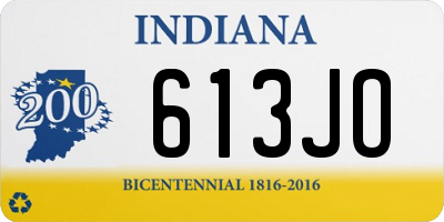 IN license plate 613JO